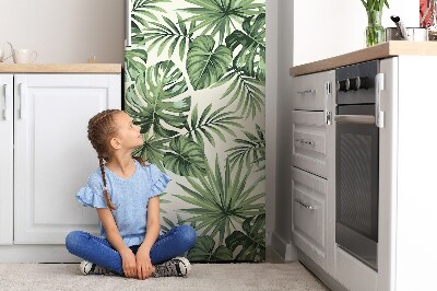 Magnetic fridge cover Tropical pattern