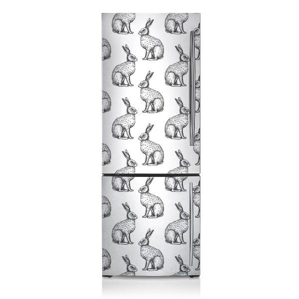 Decoration fridge cover White rabbits