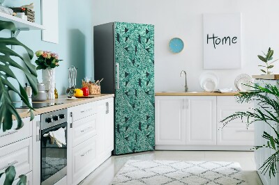 Decoration fridge cover Exotic palm trees