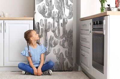 Magnetic fridge cover Painted cactus