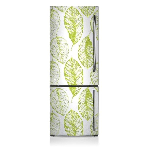 Magnetic fridge cover Green leaves