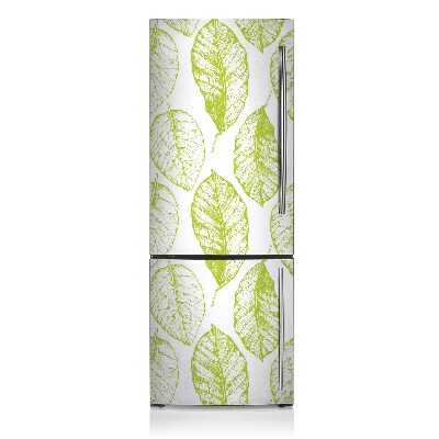 Magnetic fridge cover Green leaves