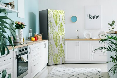 Magnetic fridge cover Green leaves