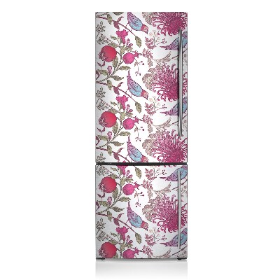 Decoration fridge cover Birds and flowers