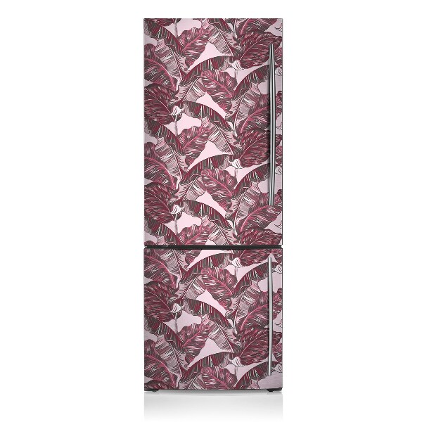 Decoration fridge cover Pink palm