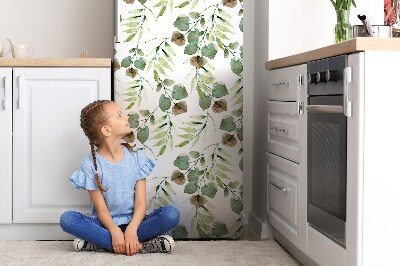 Decoration fridge cover Autumn leaves