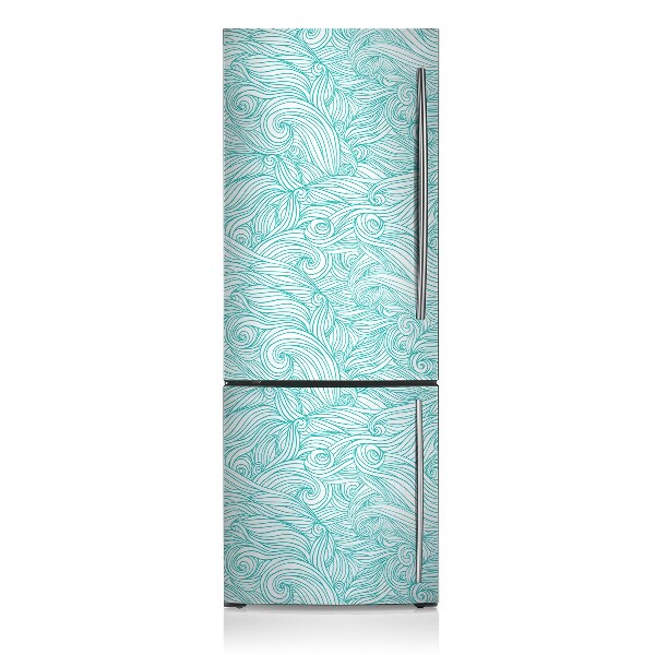 Magnetic fridge cover Wave waves