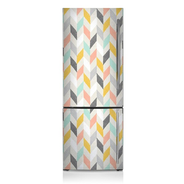 Decoration fridge cover Herringbone wallpaper