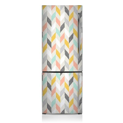 Decoration fridge cover Herringbone wallpaper