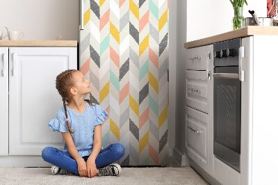 Decoration fridge cover Herringbone wallpaper