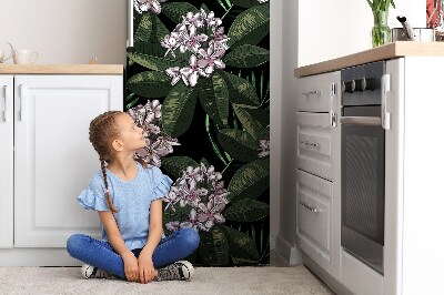 Decoration fridge cover Exotic flowers