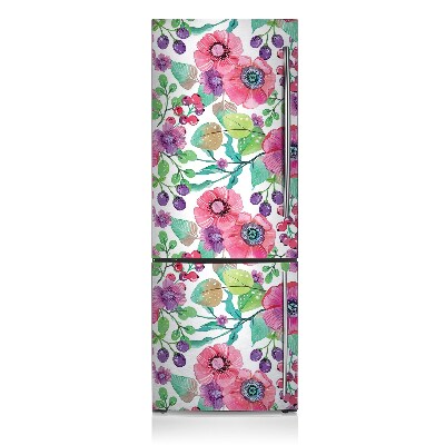 Magnetic fridge cover Flowers and berries