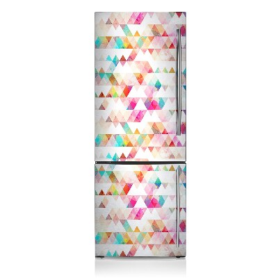 Decoration fridge cover Rainbow geometry