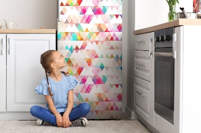 Decoration fridge cover Rainbow geometry