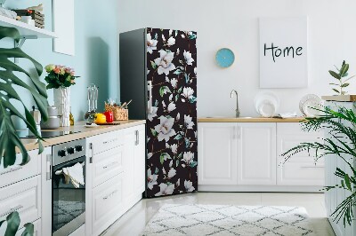 Decoration fridge cover Painted flowers