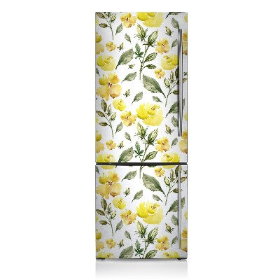 Decoration fridge cover Yellow flowers