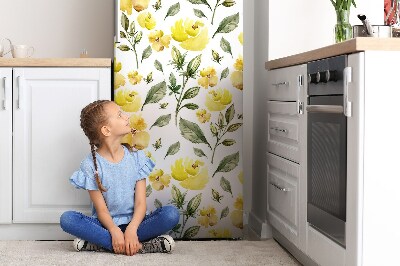 Decoration fridge cover Yellow flowers