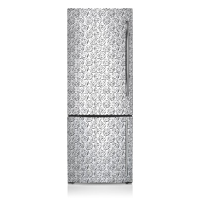 Magnetic fridge cover Black and white snail