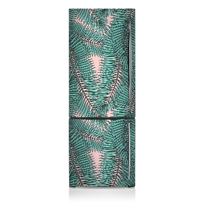 Magnetic fridge cover Exotic leaf