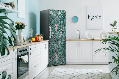 Magnetic fridge cover Exotic leaf