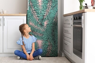 Magnetic fridge cover Exotic leaf