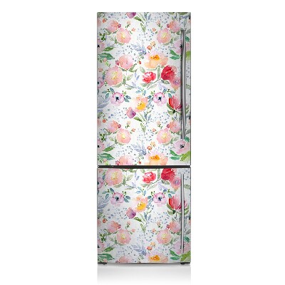 Magnetic fridge cover Pastel flowers