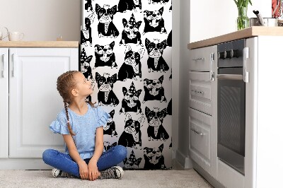 Magnetic fridge cover Happy dogs