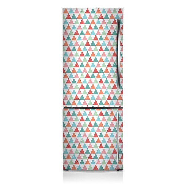 Decoration fridge cover Colorful triangles