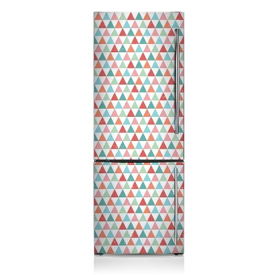 Decoration fridge cover Colorful triangles