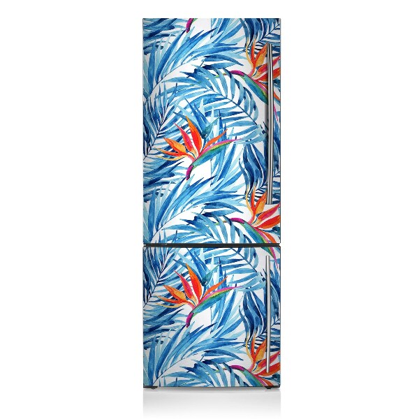 Decoration fridge cover Blue paradise