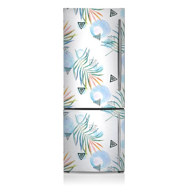 Magnetic fridge cover Tropical pattern