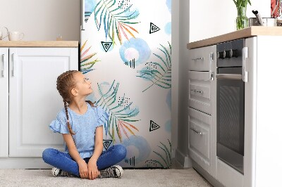 Magnetic fridge cover Tropical pattern