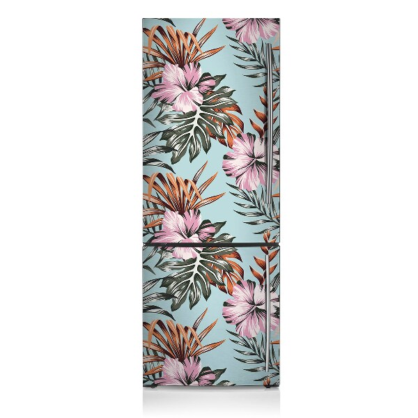 Decoration fridge cover Hibiscus flowers