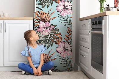 Decoration fridge cover Hibiscus flowers