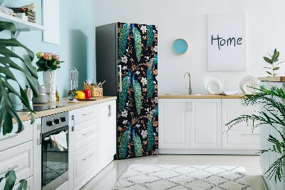 Decoration fridge cover Peacock