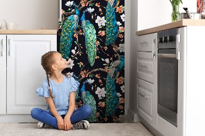 Decoration fridge cover Peacock