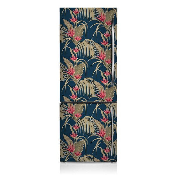 Magnetic fridge cover Tropical palm trees