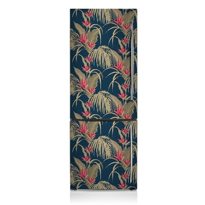 Magnetic fridge cover Tropical palm trees