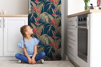 Magnetic fridge cover Tropical palm trees