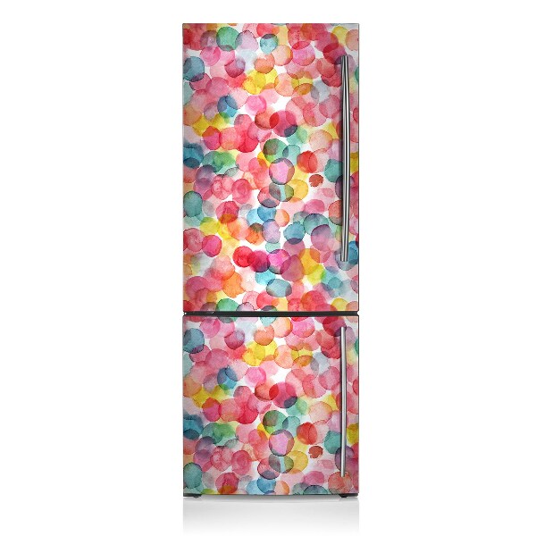 Magnetic fridge cover Colorful bubbles