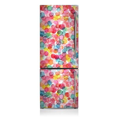 Magnetic fridge cover Colorful bubbles