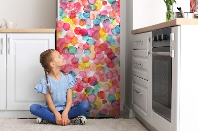 Magnetic fridge cover Colorful bubbles