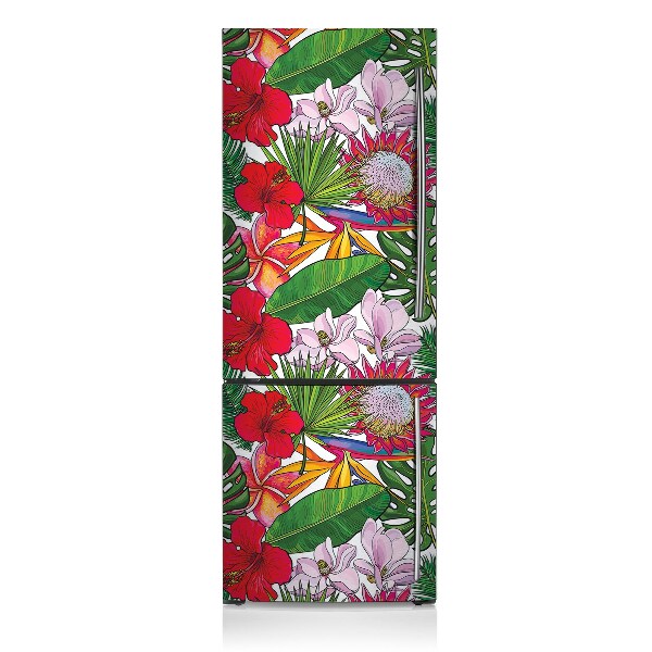 Magnetic fridge cover Colorful flowers