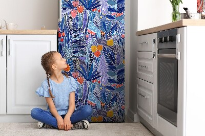 Decoration fridge cover Wild flowers