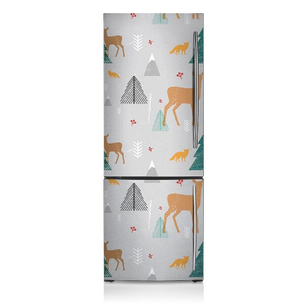 Decoration fridge cover Animal forest