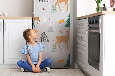 Decoration fridge cover Animal forest