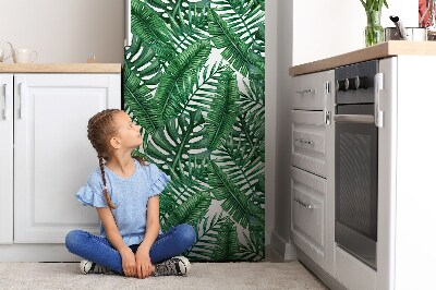 Decoration fridge cover Monster leaves