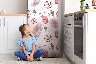 Decoration fridge cover Sweets and balloons