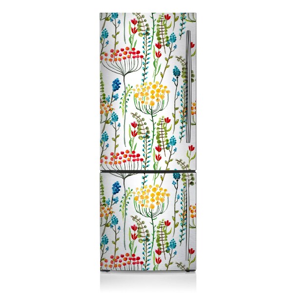 Decoration fridge cover Colorful meadow