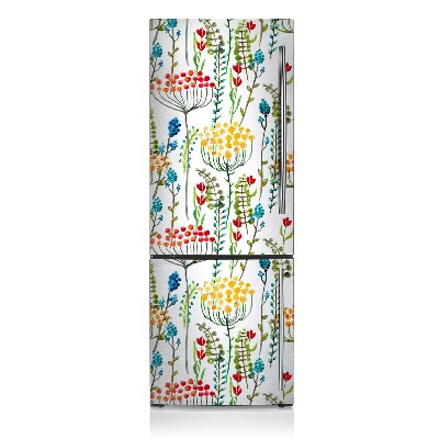 Decoration fridge cover Colorful meadow